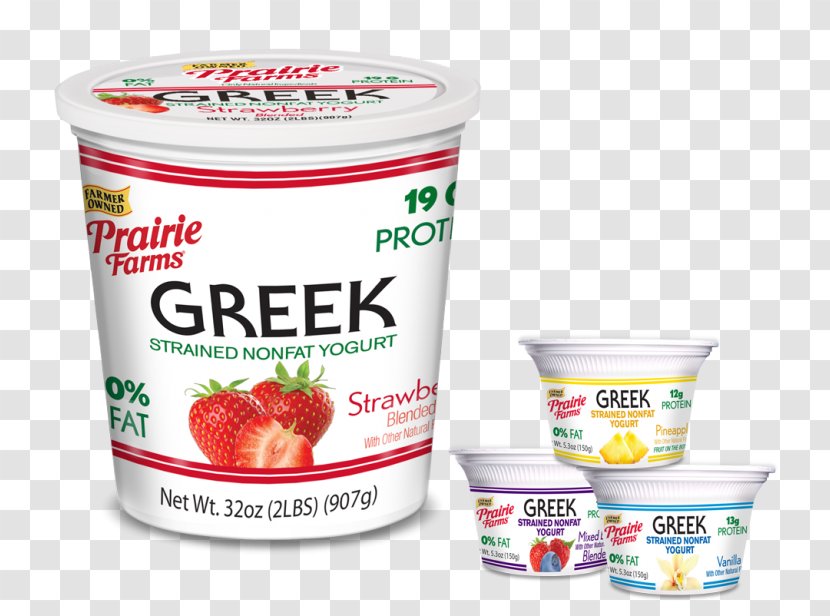 Greek Cuisine Milk Cream Yogurt Yoghurt - Strawberry Transparent PNG