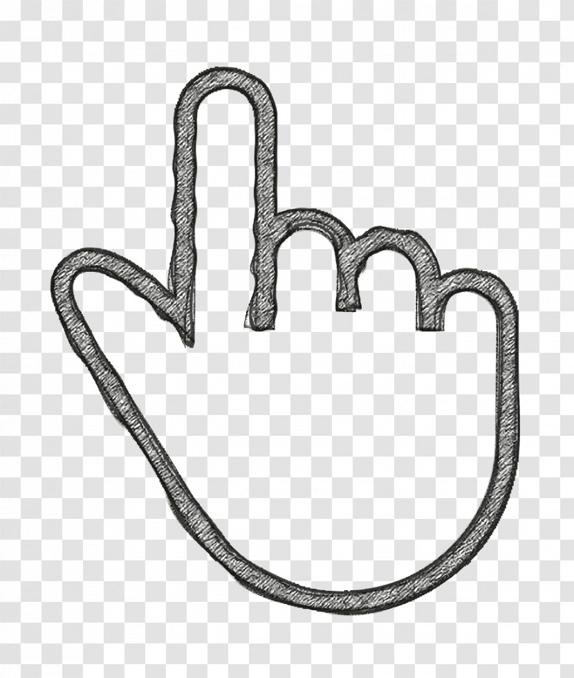 Finger Icon Gesture Hand - One Transparent PNG