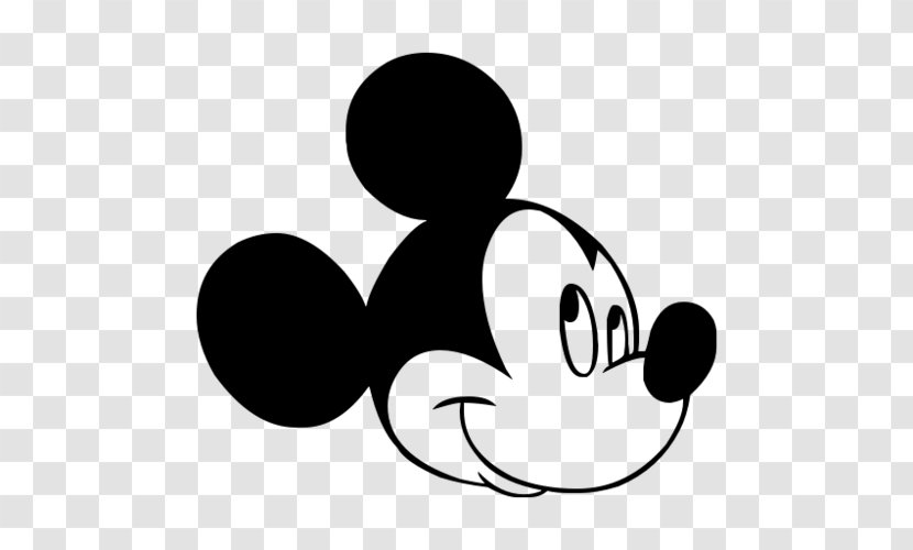 Mickey Mouse Minnie Computer Donald Duck Clip Art - Smile - Head Sillouitte Transparent PNG