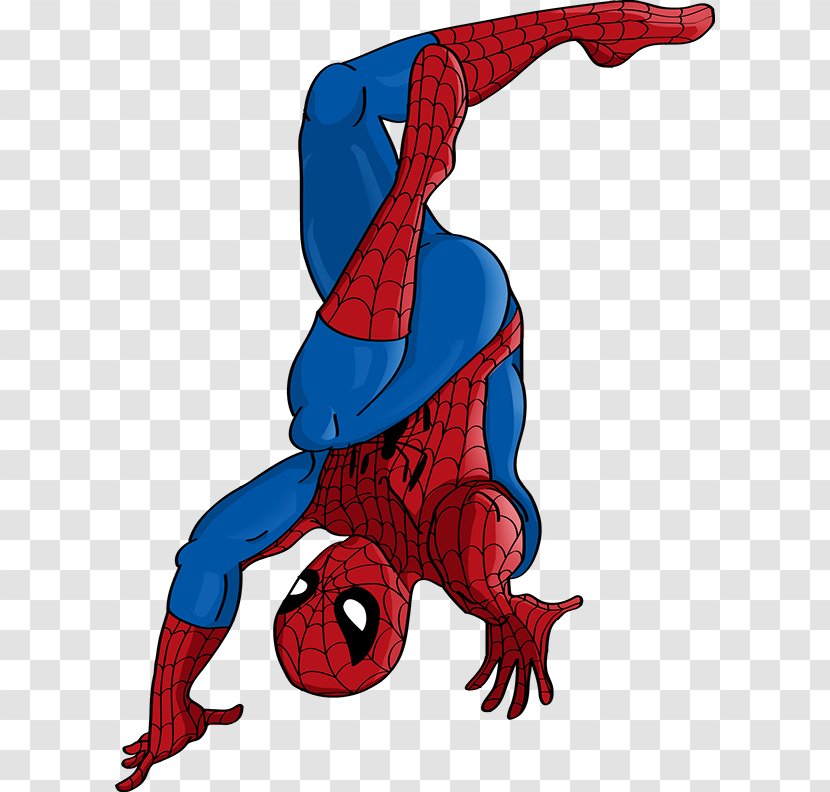 Spider-Man Deadpool Drawing - Red - Spider-man Transparent PNG
