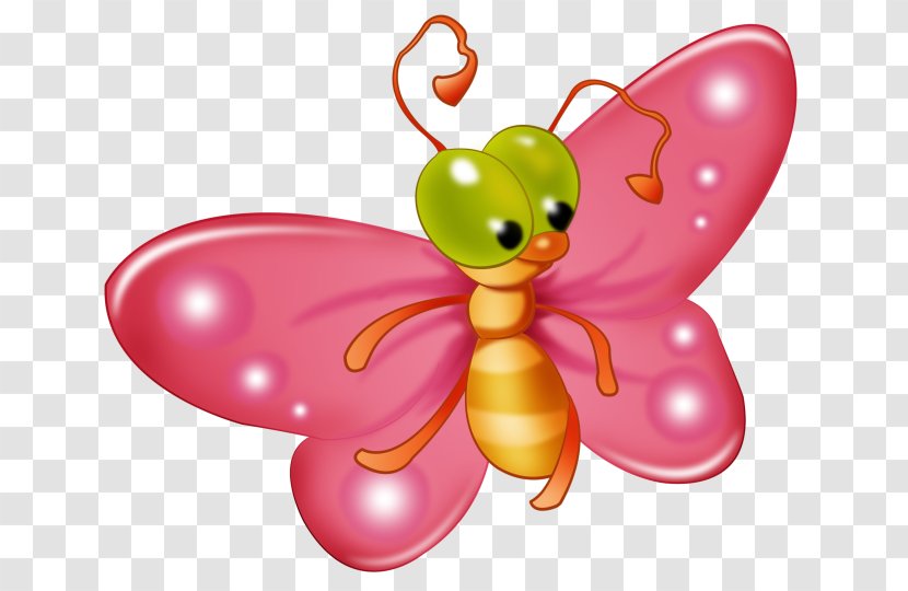 Butterfly Cartoon Insect Drawing Clip Art - Royaltyfree Transparent PNG