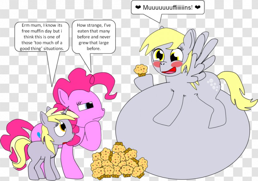 Derpy Hooves Muffin Pony Pinkie Pie - Cartoon - Cupcakes Muffins Transparent PNG