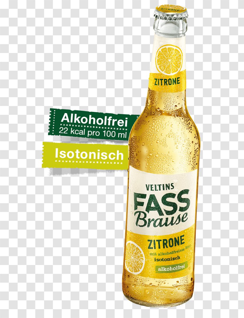 Beer Fassbrause Veltins Brewery Food Lemon-lime Drink - Bottle Transparent PNG