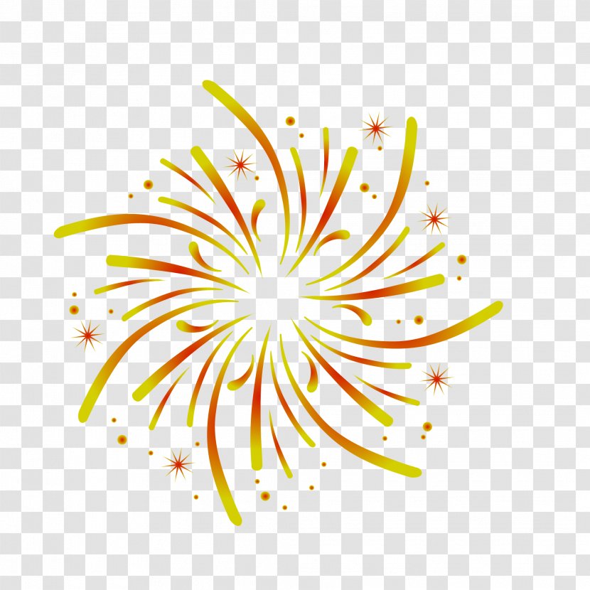 Yellow Line Plant Flower Transparent PNG