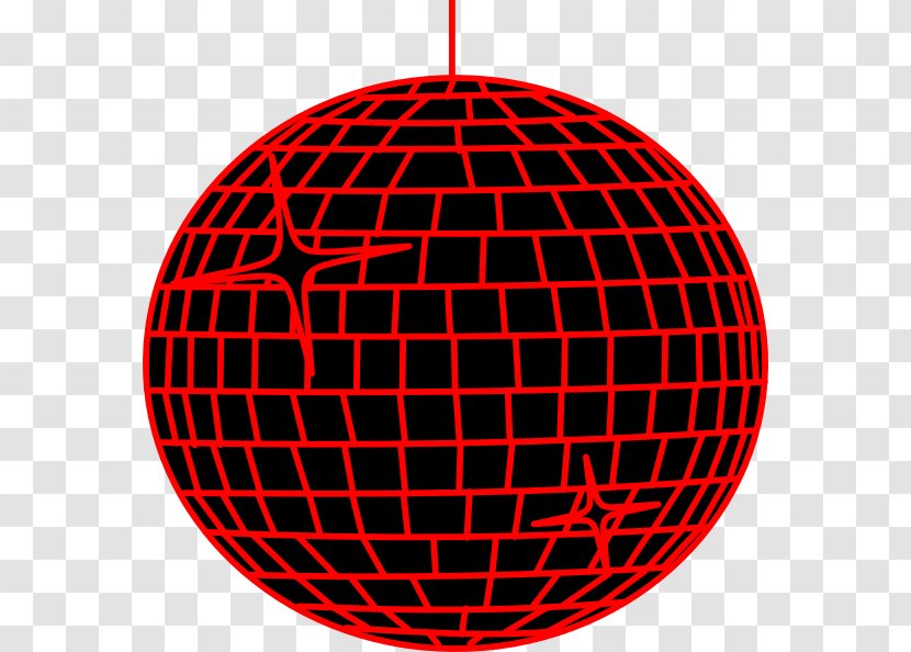 Disco Ball Clip Art - Red Transparent PNG