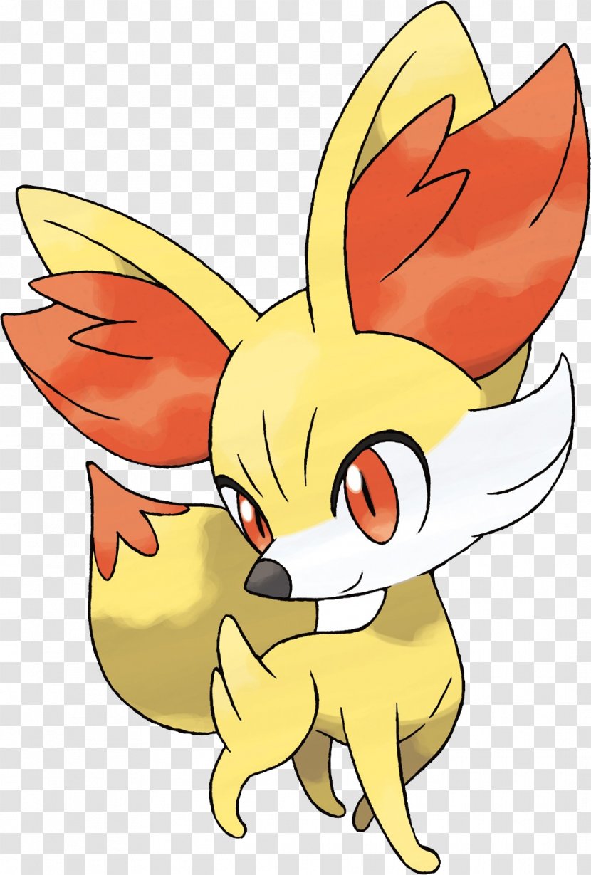Pokémon X And Y Fennec Fox Drawing - Yellow - Pokemon Transparent PNG