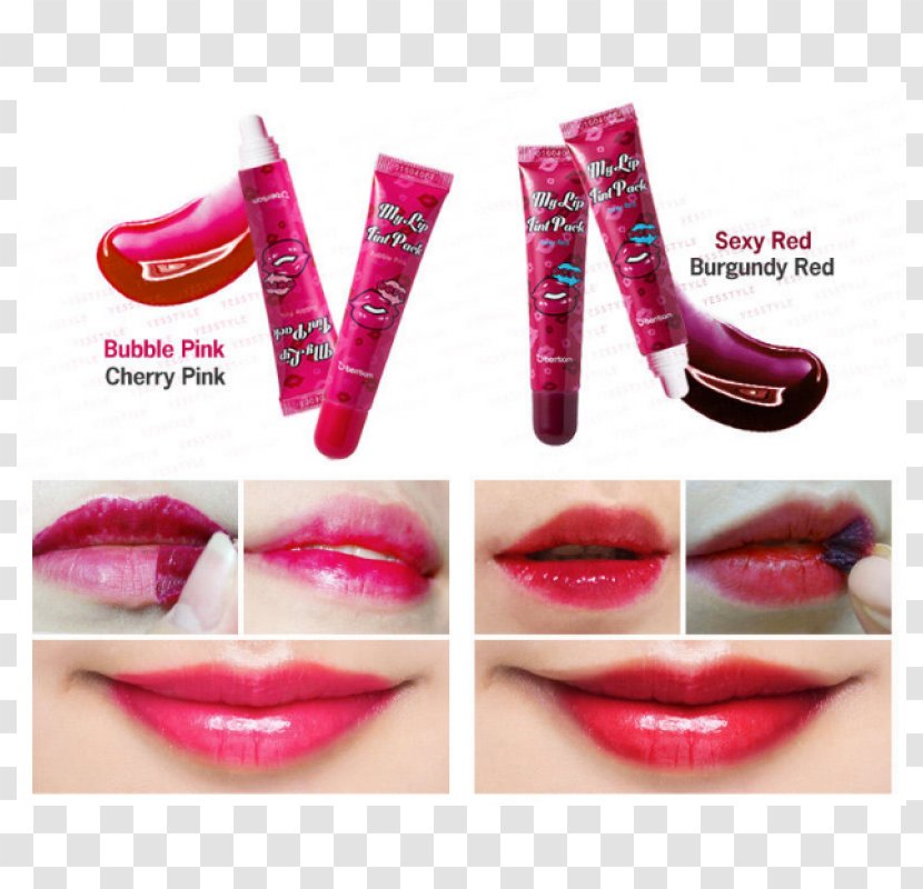 Lip Stain Berrisom Oops My Tint Pack Color Skin - Liner Transparent PNG