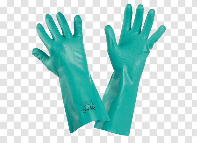 Glove Nitrile Chemistry Chemical Substance Industry - Clothing Sizes - Personal Protective Equipment Transparent PNG