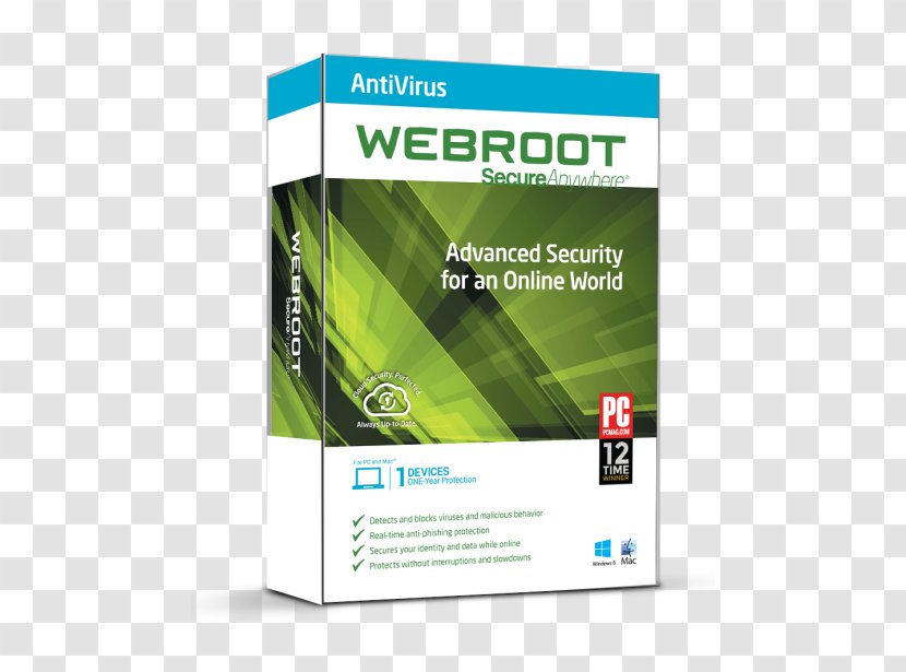 Computer Software Webroot SecureAnywhere AntiVirus Internet Security Complete Antivirus - Scan Virus Transparent PNG