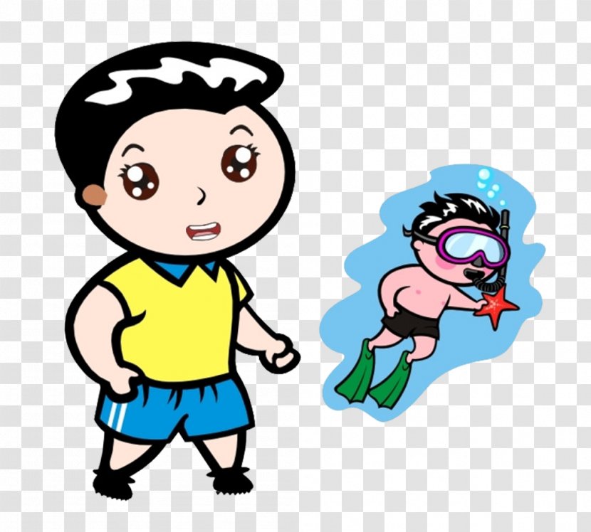 Swimming Clip Art - Boy - Exercise Transparent PNG