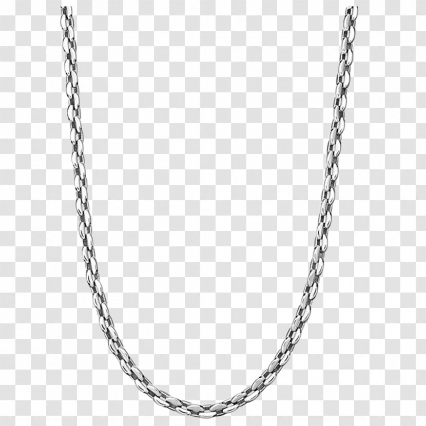 Necklace Jewellery Chain Sterling Silver Charms & Pendants Transparent PNG