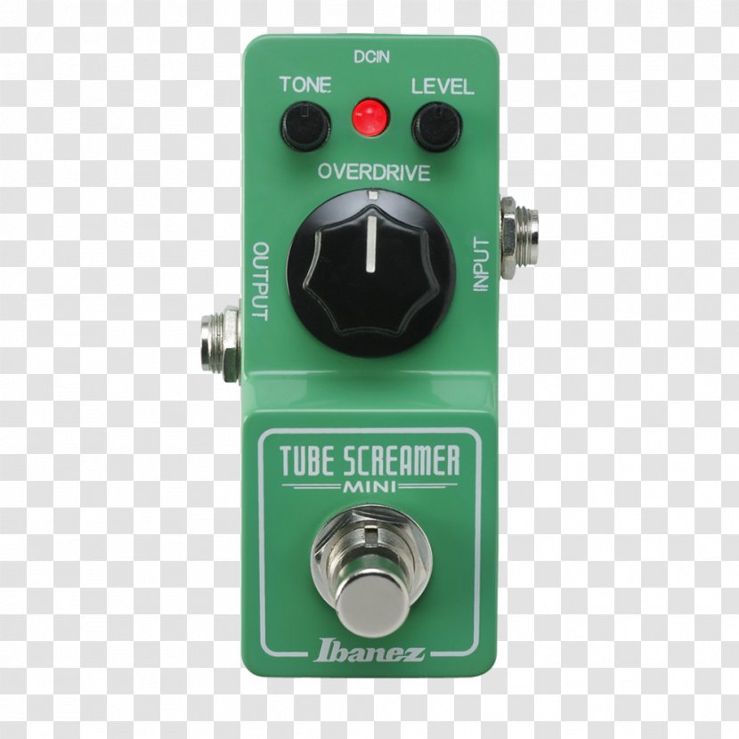 Ibanez Tube Screamer TS Mini Effects Processors & Pedals Distortion TS9 - Cartoon - Electric Guitar Transparent PNG
