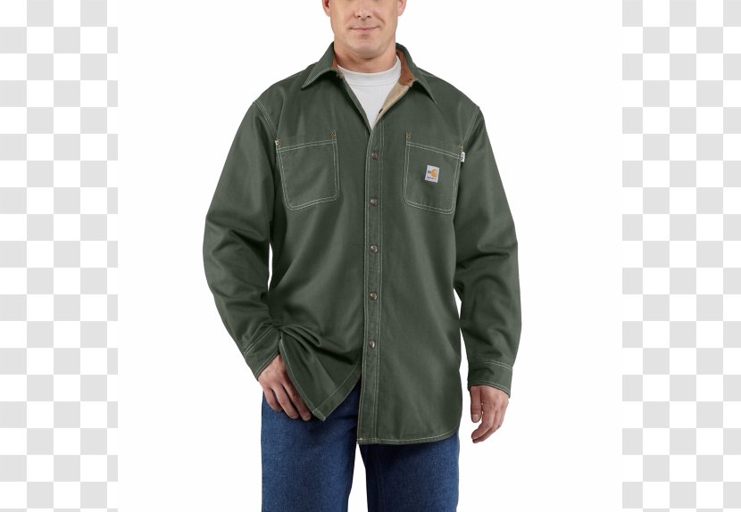 Carhartt Hoodie T-shirt Jacket - Workwear Transparent PNG