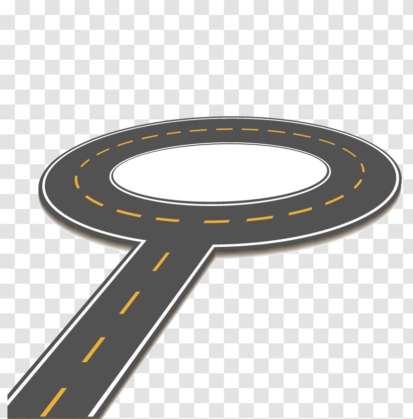 Road Controlled-access Highway - Vector Circular Transparent PNG