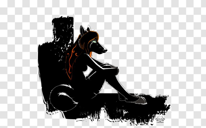 Graphics Illustration Canidae Silhouette Dog - Dark Cry Transparent PNG