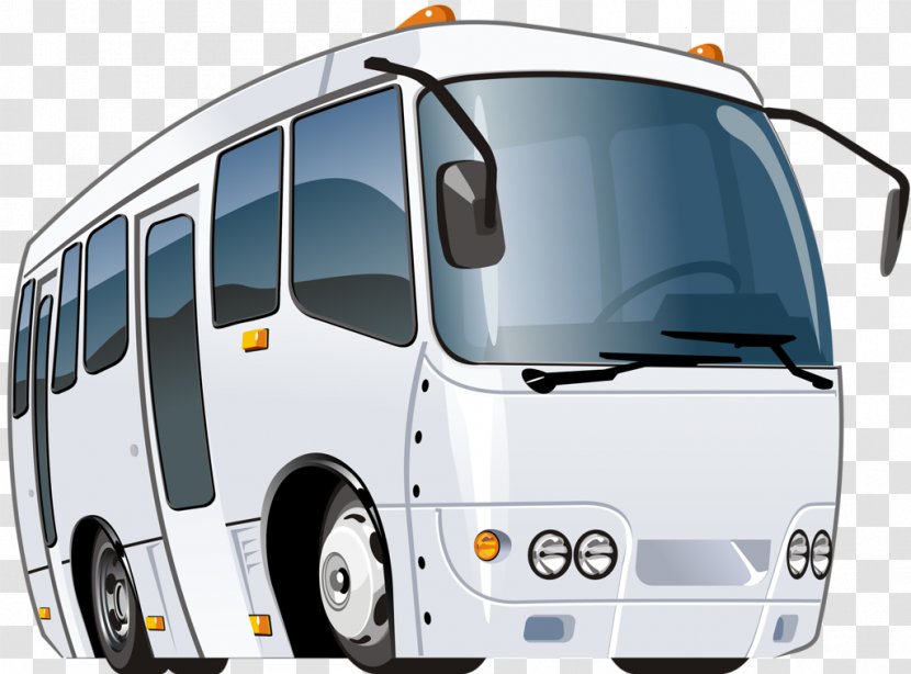 Bus Cartoon - Hotel - Commercial Vehicle Transparent PNG