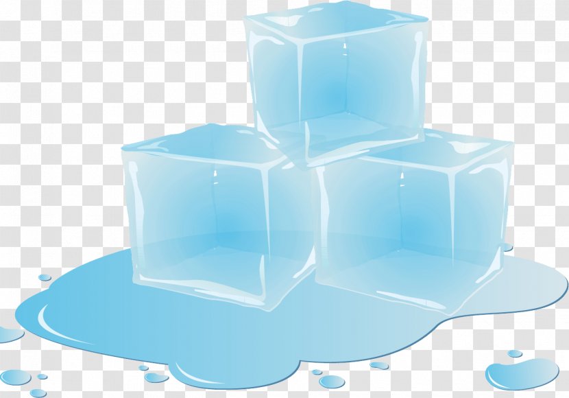 Ice Cube Window Water - Teal - Cubes Image Transparent PNG