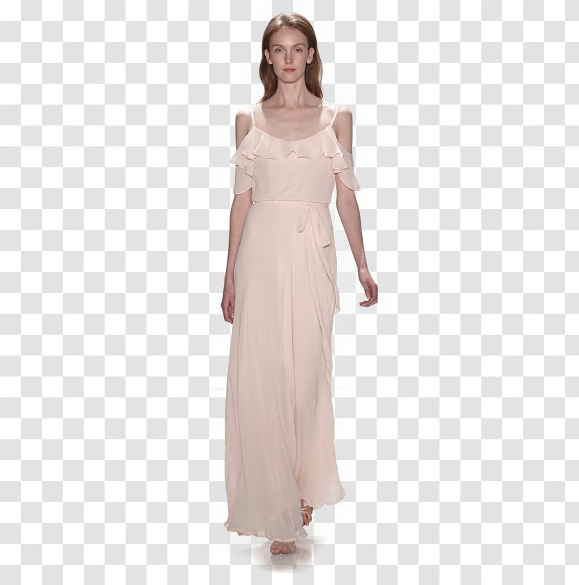 Wedding Dress Clothing Bridesmaid Sleeve - Blush Floral Transparent PNG