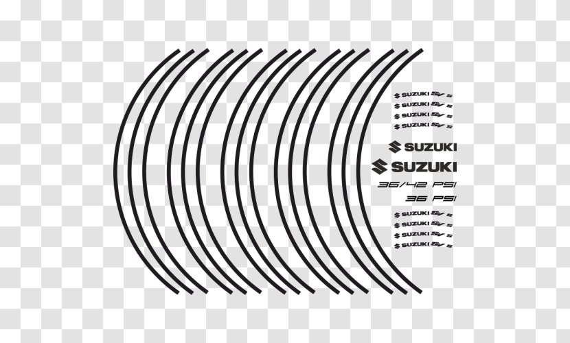 Logo Decal Suzuki Motorcycle - Line Art Transparent PNG