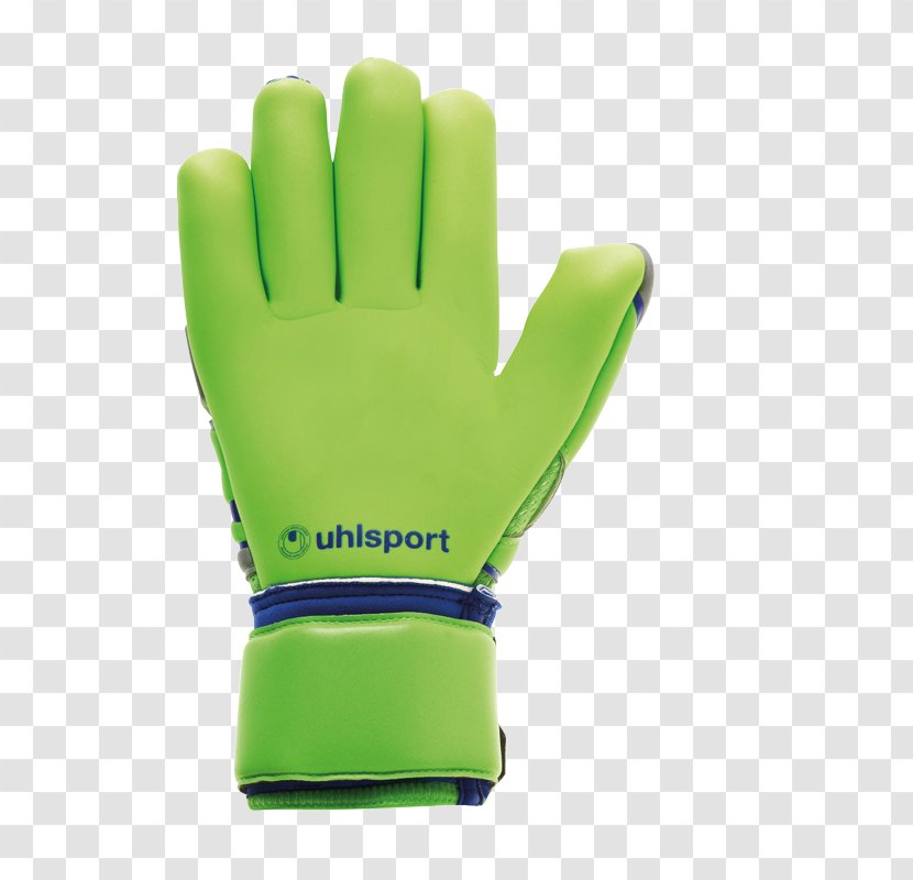 Soccer Goalie Glove Guante De Guardameta Goalkeeper Uhlsport Tensiongreen Supersoft - Personal Protective Equipment - Gloves Transparent PNG