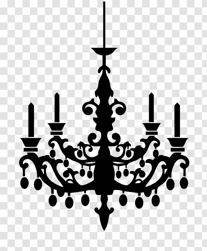 Chandelier Silhouette Clip Art - Room Transparent PNG