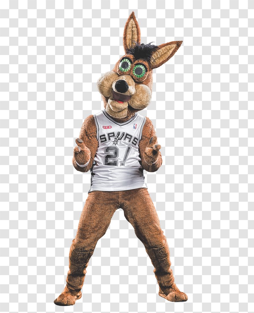 San Antonio Spurs NBA Mascot The Coyote Basketball - Tony Parker Transparent PNG