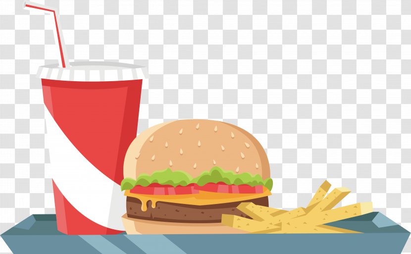 Hamburger Cheeseburger Whopper Hot Dog French Fries - Food Transparent PNG