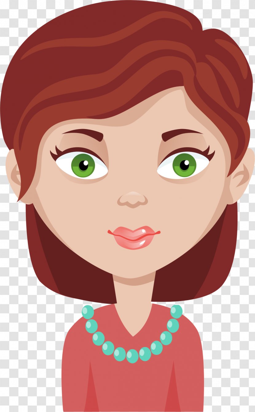 Cartoon Female Drawing Clip Art - Tree - Nose Transparent PNG