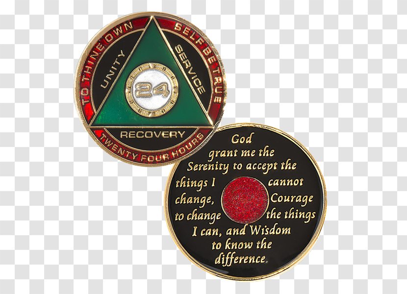 Sobriety Coin Alcoholics Anonymous Medal Narcotics - Silhouette - Hour Of True Transparent PNG