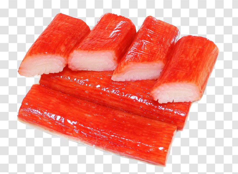 Sushi Crab Surimi Japanese Cuisine Seafood - Whitefish - Red Shawl Transparent PNG
