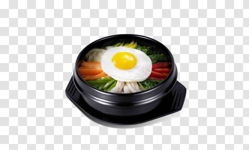 Korean Cuisine Bibimbap Clay Pot Cooking Bowl - Recipe - Stone Dedicated Transparent PNG
