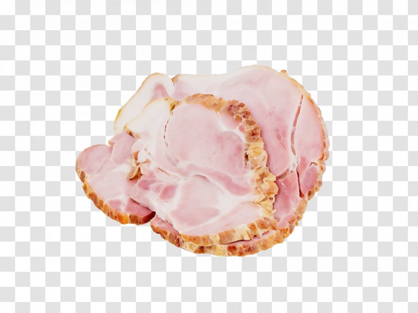 Animal Fat Food Pink Cuisine Dish - Pork Turkey Ham Transparent PNG