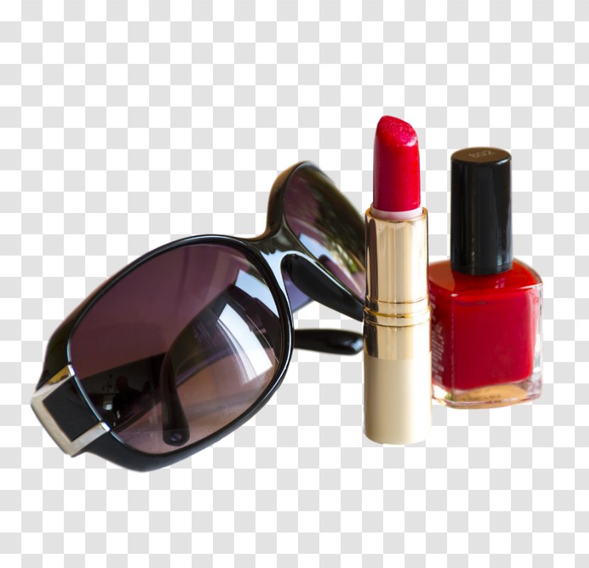 Lipstick Cosmetics Glitter Make-up Nail Polish Transparent PNG