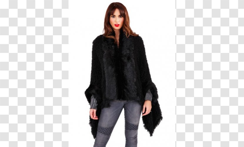 Cape Shawl Coat Fur Clothing Fake - Jacket Transparent PNG