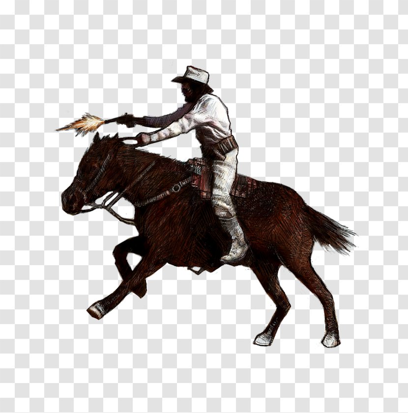 English Riding American Frontier Rein Stallion Horse - Like Mammal Transparent PNG
