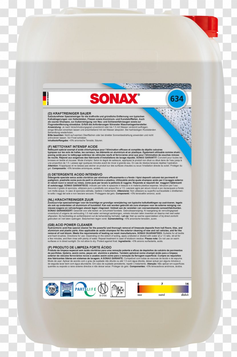 Car Sonax Autofelge Wheel Tire - Hydrochloric Acid Transparent PNG