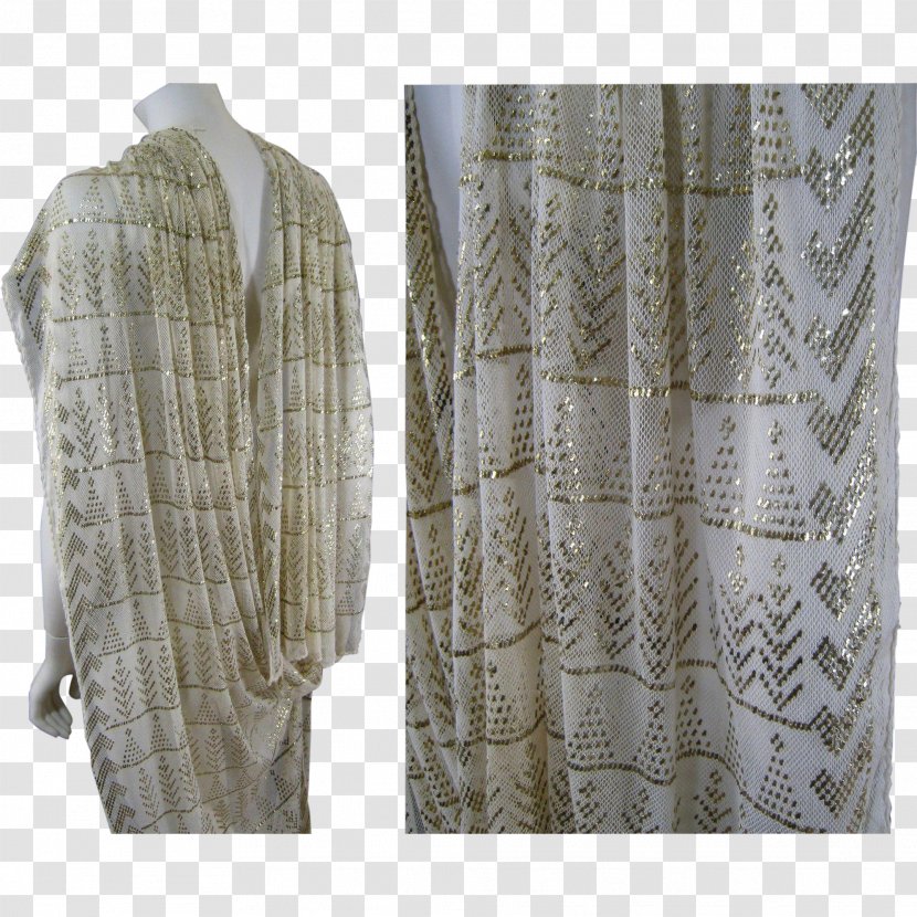 Shawl Scarf Tulle Bi Telli Outerwear Pin - Silver Transparent PNG