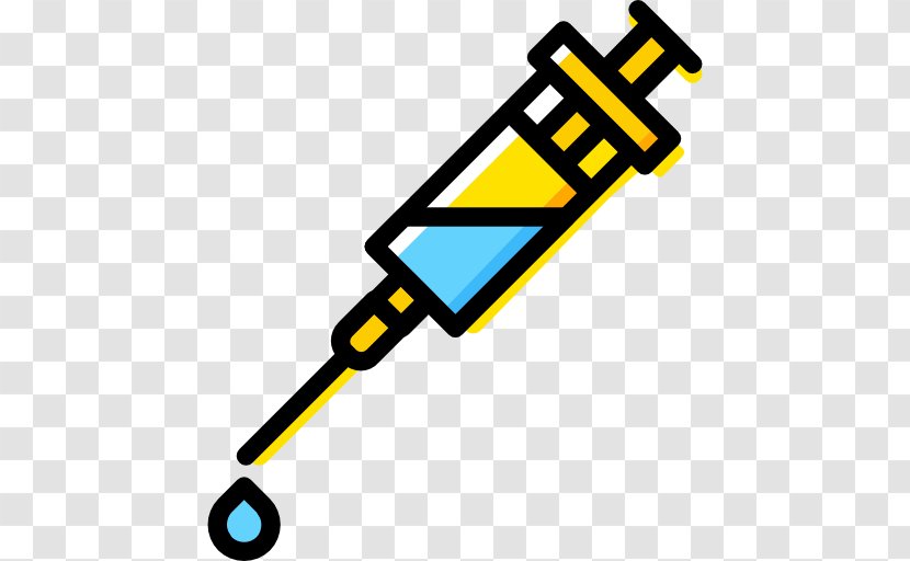 Syringe - Hypodermic Needle - Yellow Transparent PNG