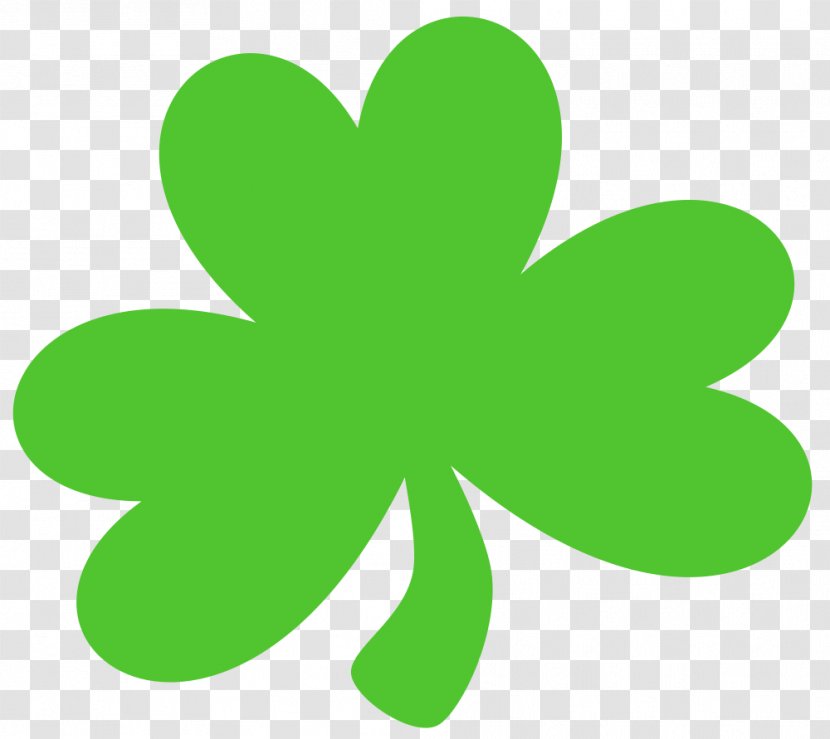Shamrock Saint Patrick's Day Green Clip Art - Fourleaf Clover - Dark Transparent PNG