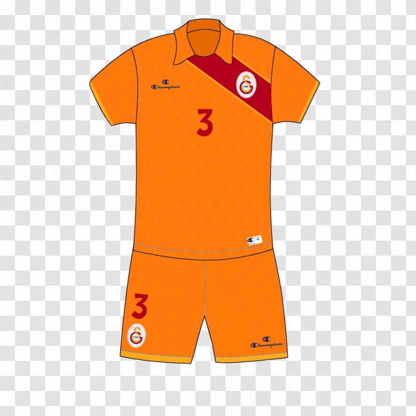Galatasaray S.K. T-shirt Uniform Kit Sportswear - Collar Transparent PNG