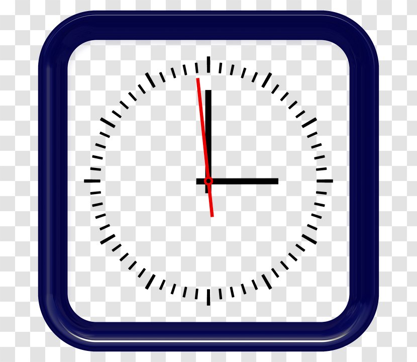 Clock Face Time & Attendance Clocks Clip Art - Uhrzeit Transparent PNG