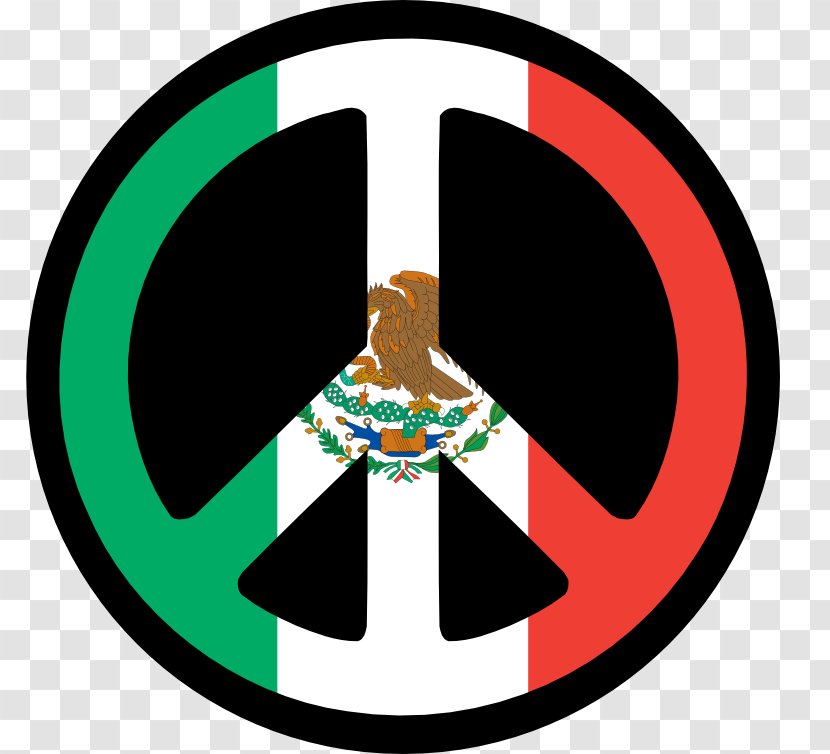 Peace Symbols Rastafari World Sticker - Mexican Flag Images Free Transparent PNG