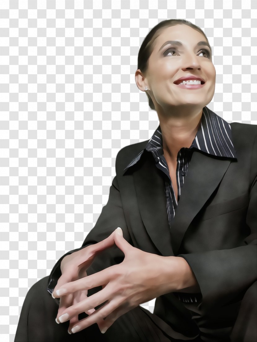 Sitting Gesture Businessperson Finger Hand - Neck - Stock Photography Smile Transparent PNG