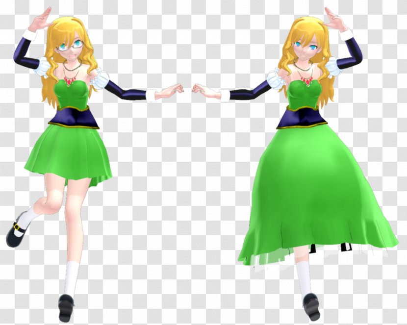 Doll Green Figurine Character - Costume Transparent PNG