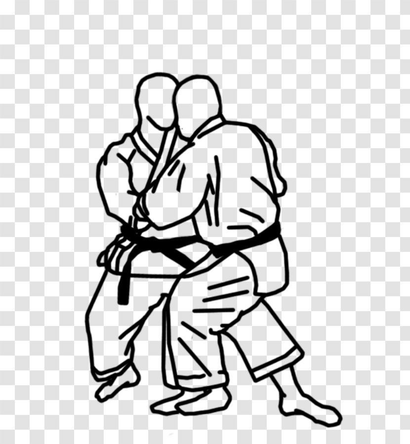 Karate Throws Judo Tai Otoshi Martial Arts - Silhouette Transparent PNG