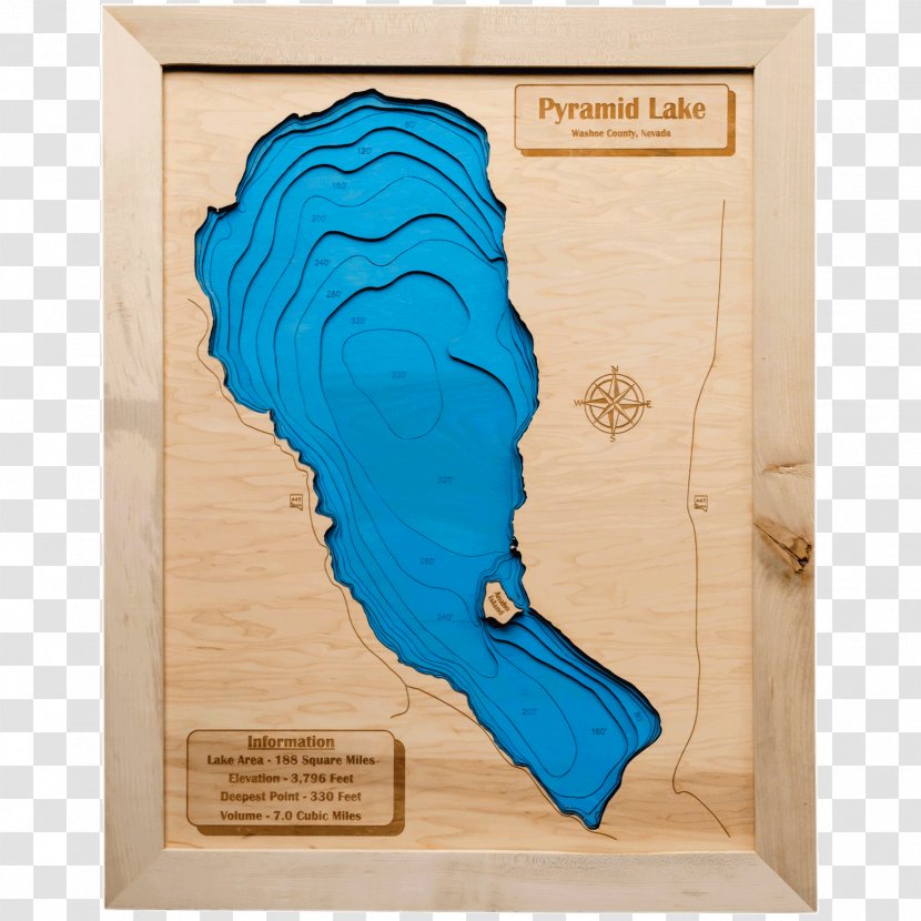 Pyramid Lake Lahontan Tahoe Map Transparent PNG