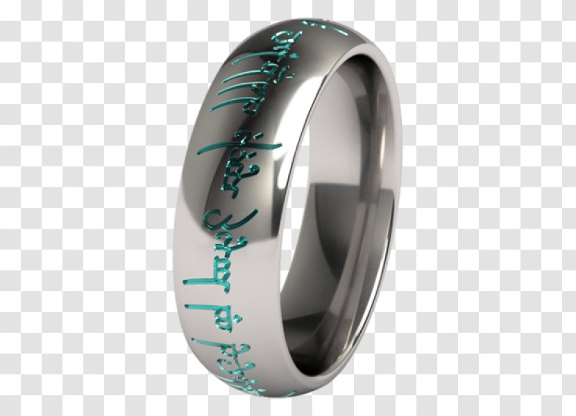 Wedding Ring Titanium Jewellery Engagement - One - Lord Of The Rings Fellowship Transparent PNG