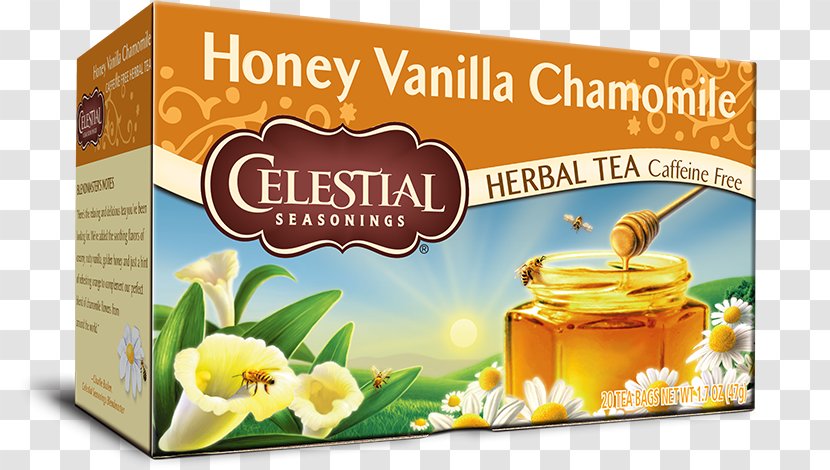 Green Tea Herbal Celestial Seasonings Herb Honey Vanilla Chamomile -- 20 Bags - Roman Transparent PNG