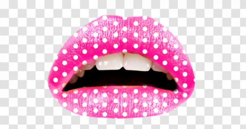 Violent Lips Cosmetics Tattoo Fashion - Polka Dot - Rouge Transparent PNG