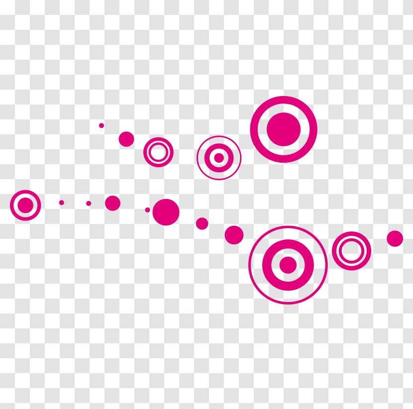 Graphic Design Euclidean Vector Circle Illustration - Magenta - Pink Transparent PNG